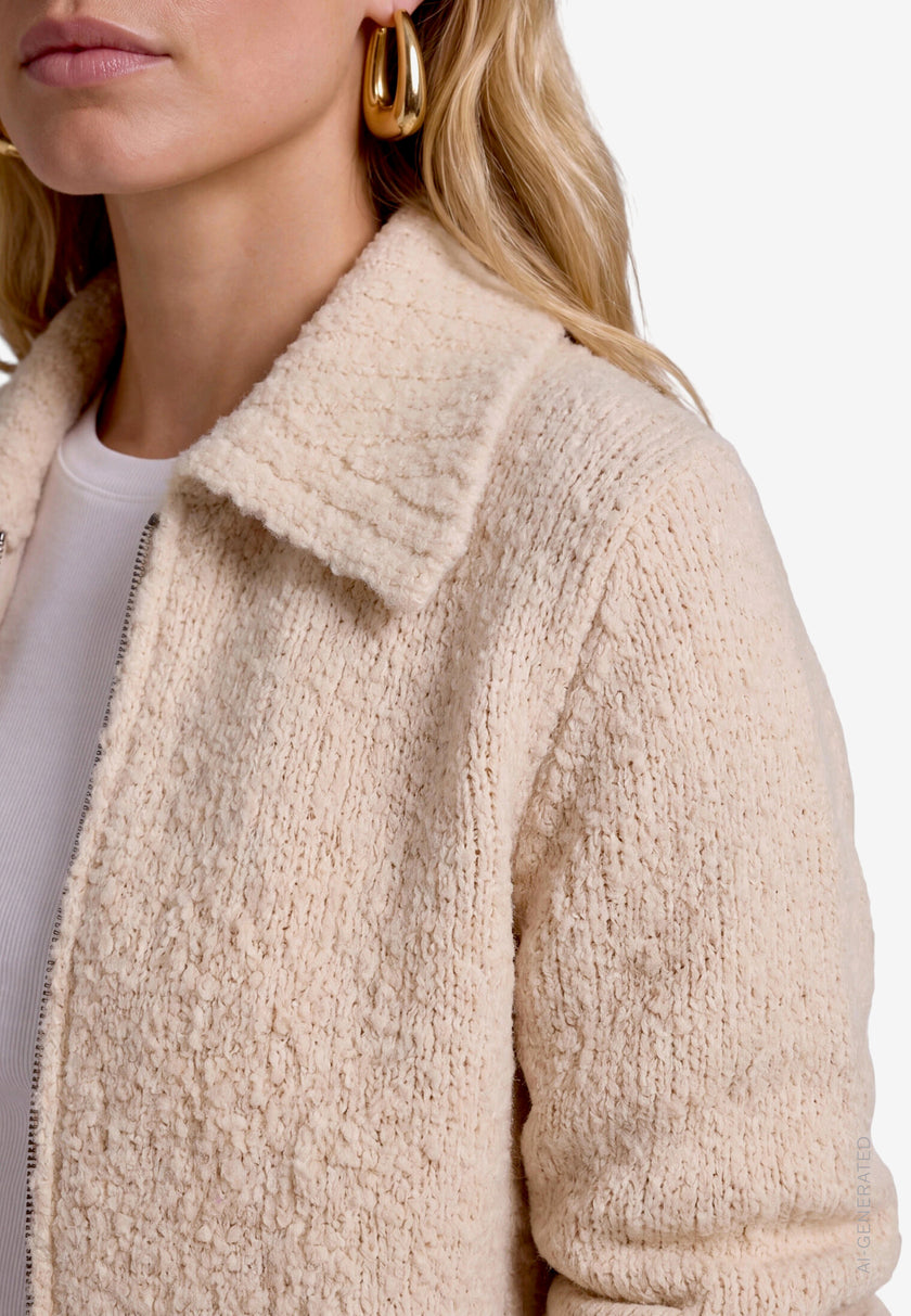 Strickjacke -Reißverschluss