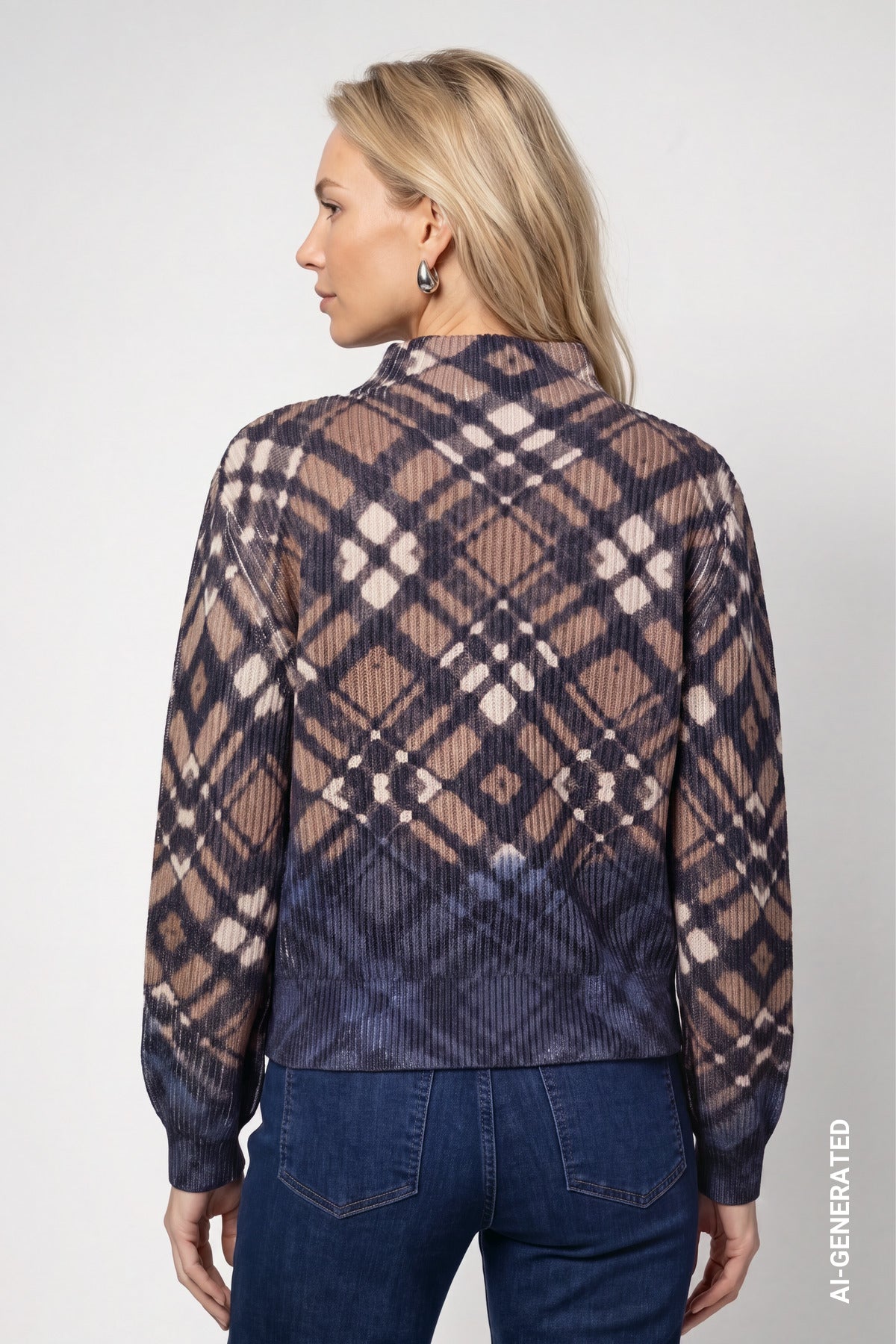 ONLINE EXKLUSIV - Strickpullover - Karo-Muster