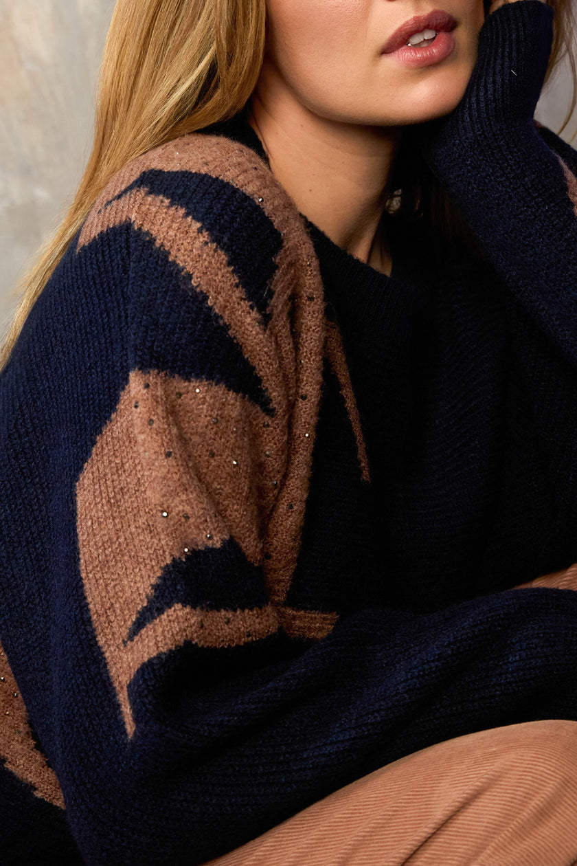 ONLINE EXKLUSIV - Strickpullover - Buchstaben