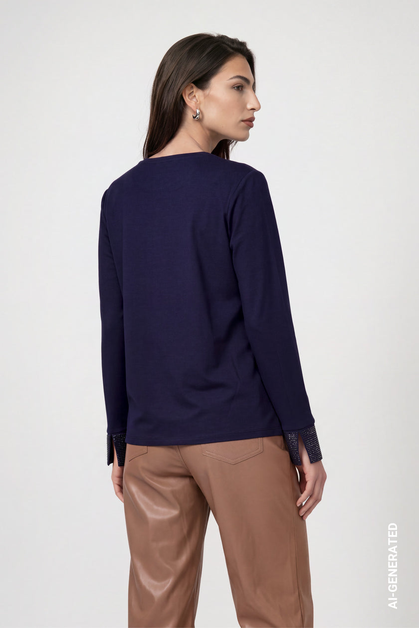 ONLINE EXKLUSIV - Shirtbluse - Strasssteinen
