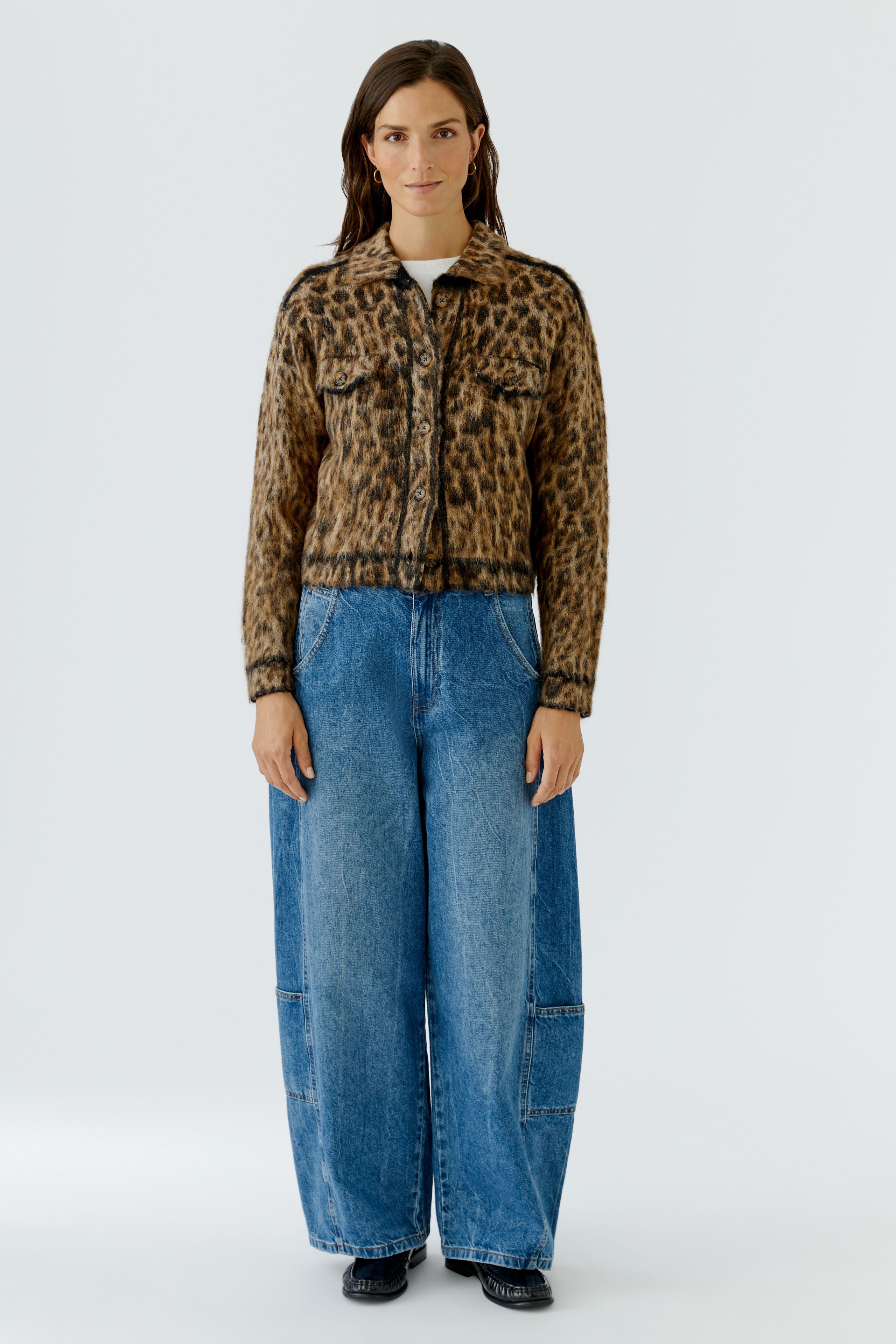 Strickjacke - Animalprint