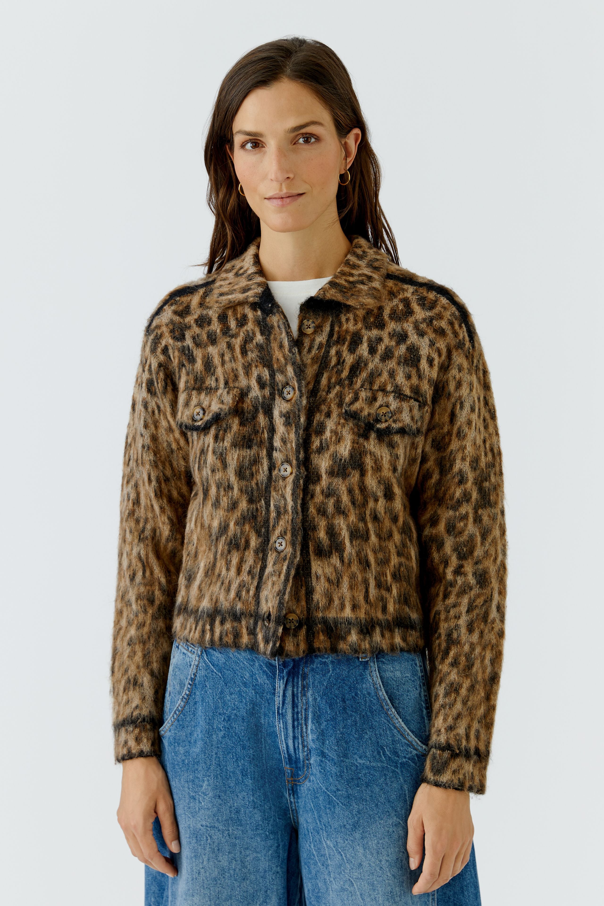 Strickjacke - Animalprint