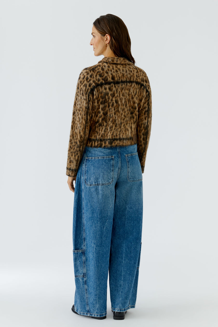 Strickjacke - Animalprint