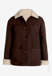 Jacke - Veloursleder-Optik