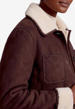 Jacke - Veloursleder-Optik