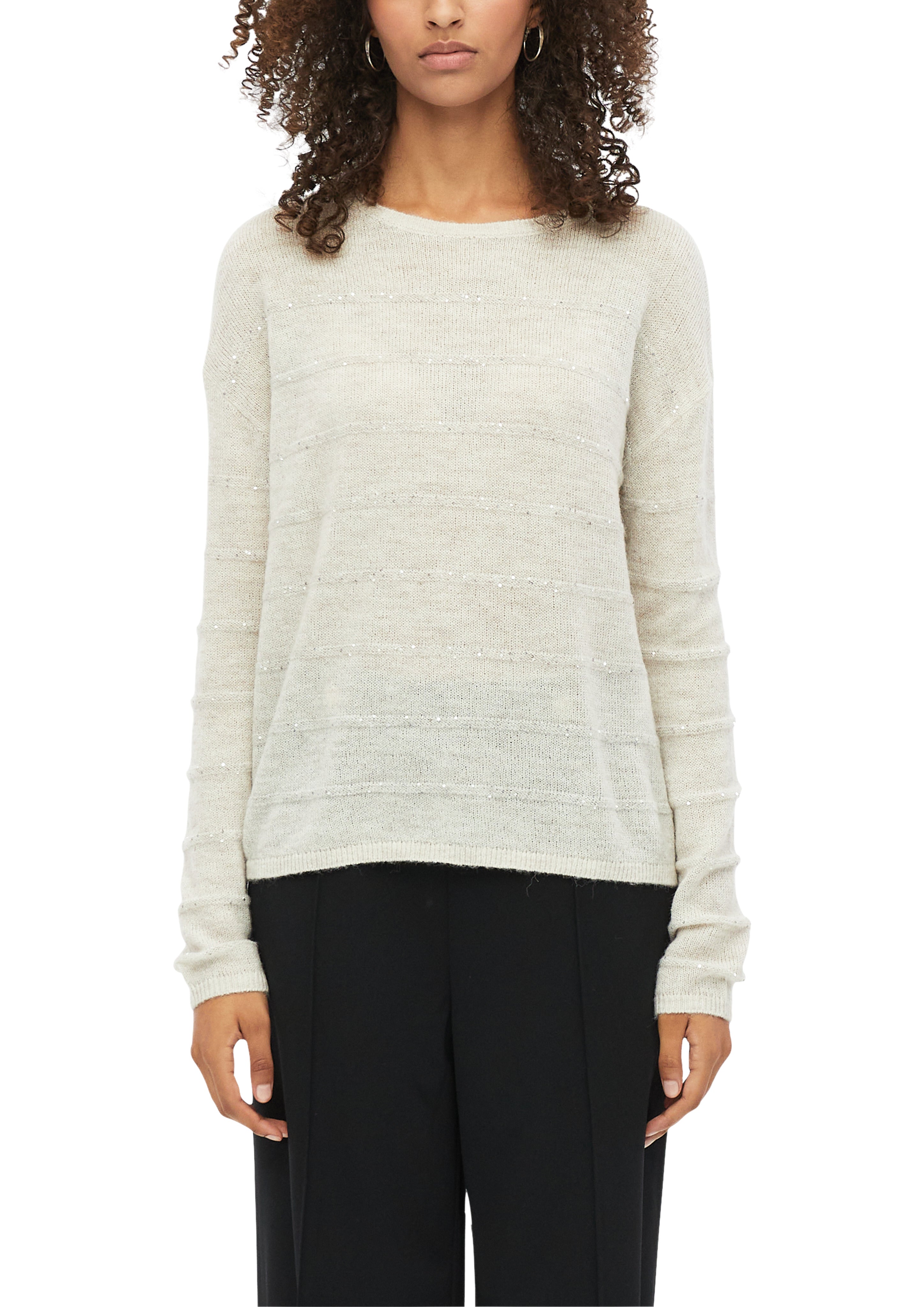 Strickpullover - Pailletten