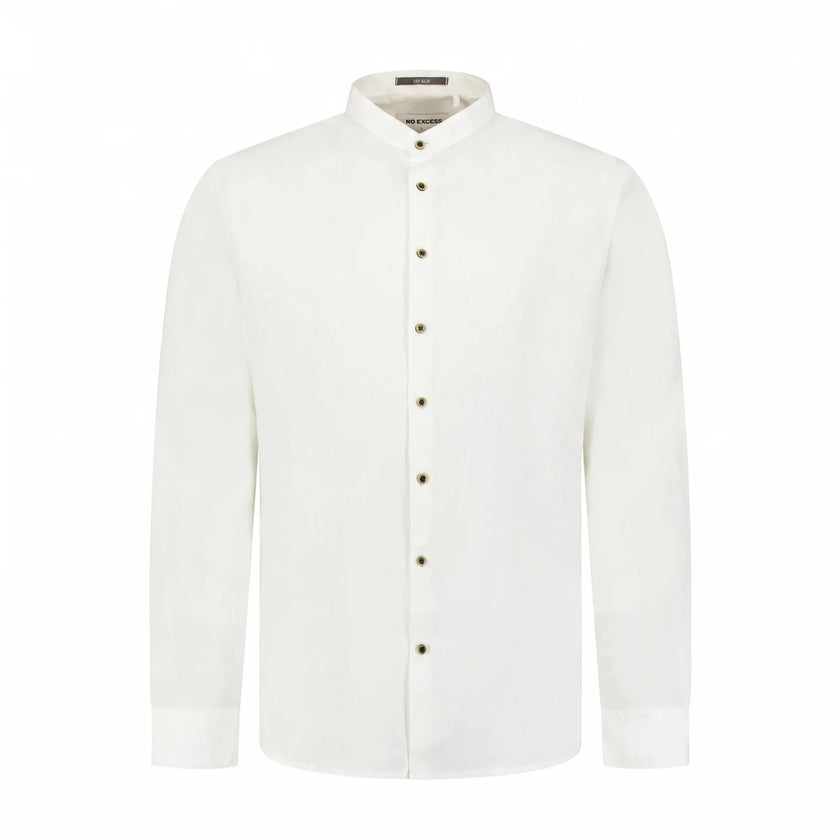 Shirt With Linen Granddad